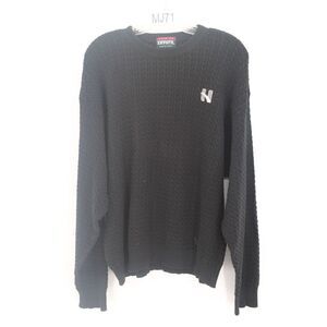 DIVOTS PREMIUM SIZE XL BLACK PULLOVER CABLE KNIT GOLF SWEATER